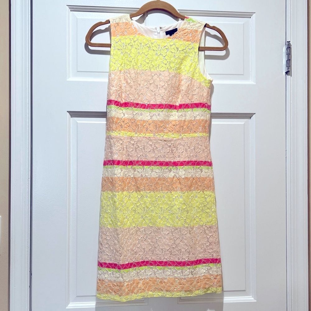 Ann Taylor multicolor cap-sleeve cocktail dress, size 2P, never worn